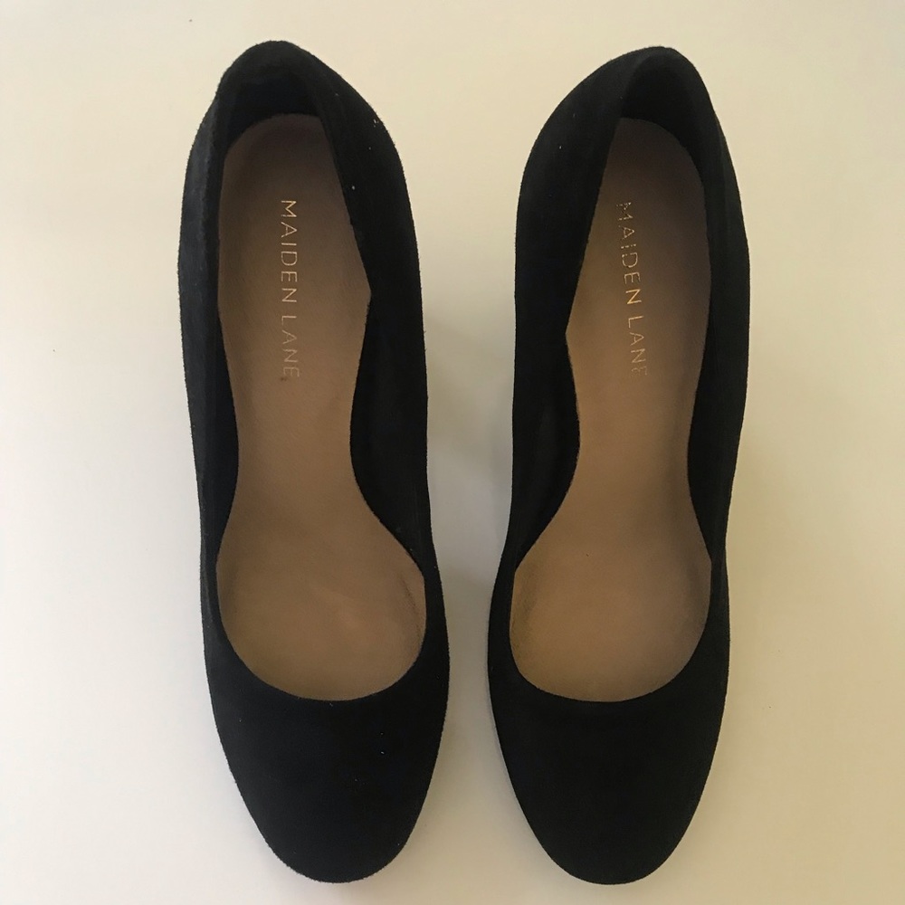 Maiden Lane Faux Suede Heels